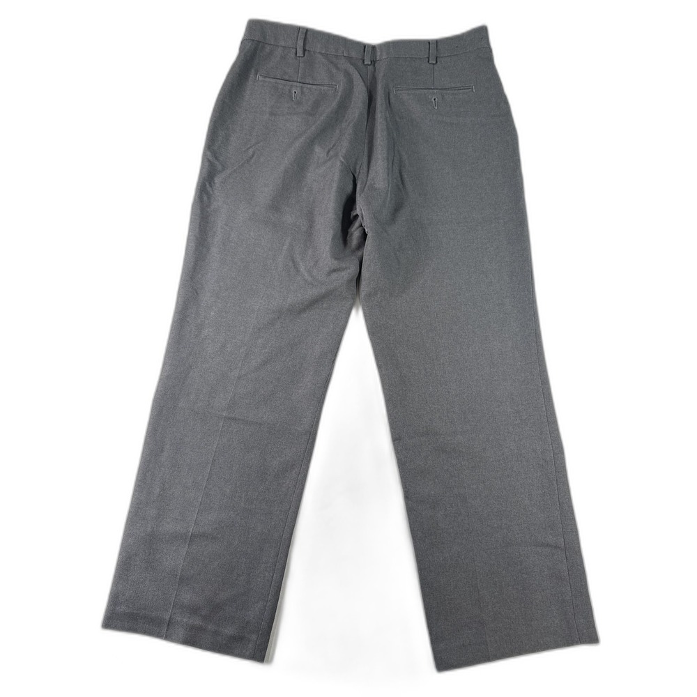 Van Heusen Studio Charcoal Pants 36 36/29 Gray 100% Polyester Classic Fit Slim